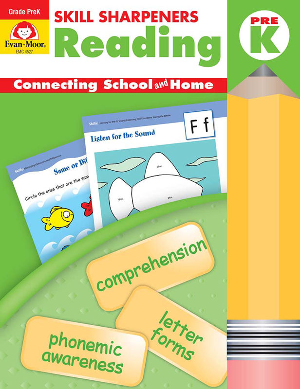 >Evan-Moor Grade PreK Skill Sharpeners Reading