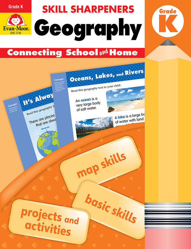 >Evan-Moor Grade K Skill Sharpeners Geography
