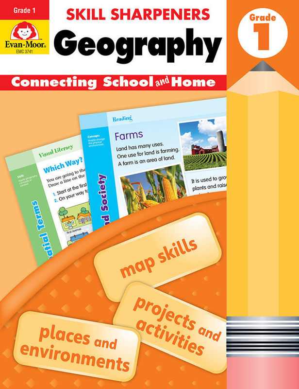 >Evan-Moor Grade 1 Skill Sharpeners Geography