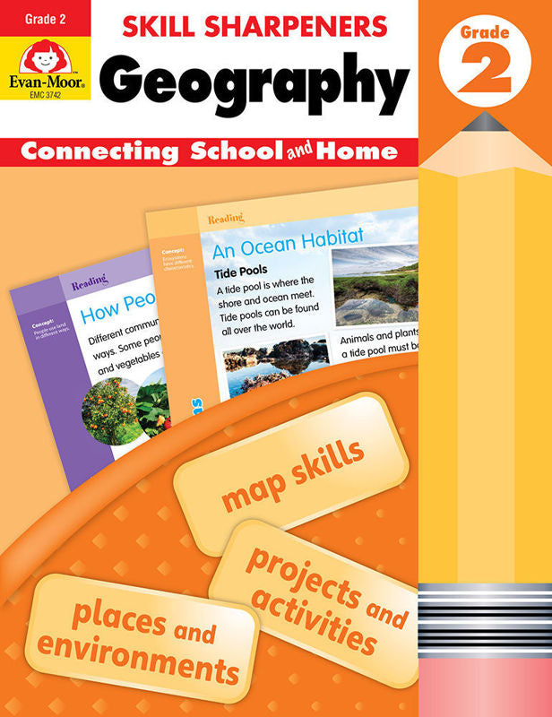 >Evan-Moor Grade 2 Skill Sharpeners Geography