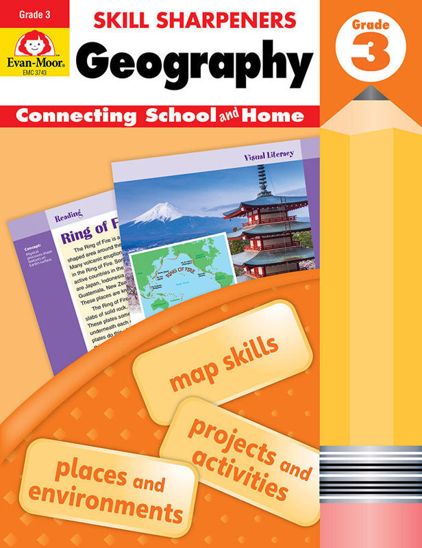 >Evan-Moor Grade 3 Skill Sharpeners Geography