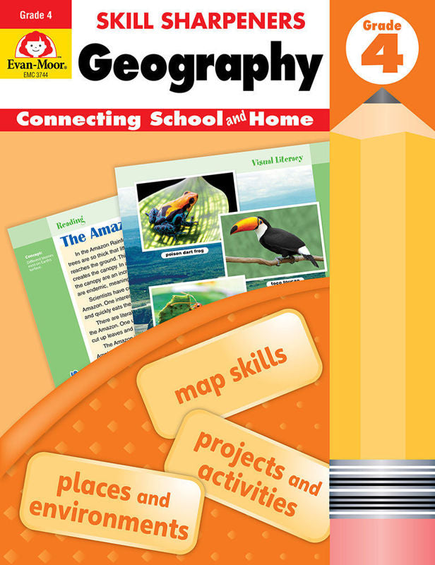 >Evan-Moor Grade 4 Skill Sharpeners Geography