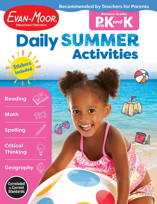 >Evan-Moor Grade PreK-K Daily Summer Activities