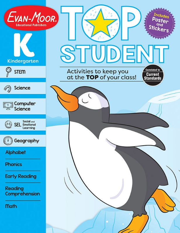 >Evan-Moor Grade K Top Student Activity Book