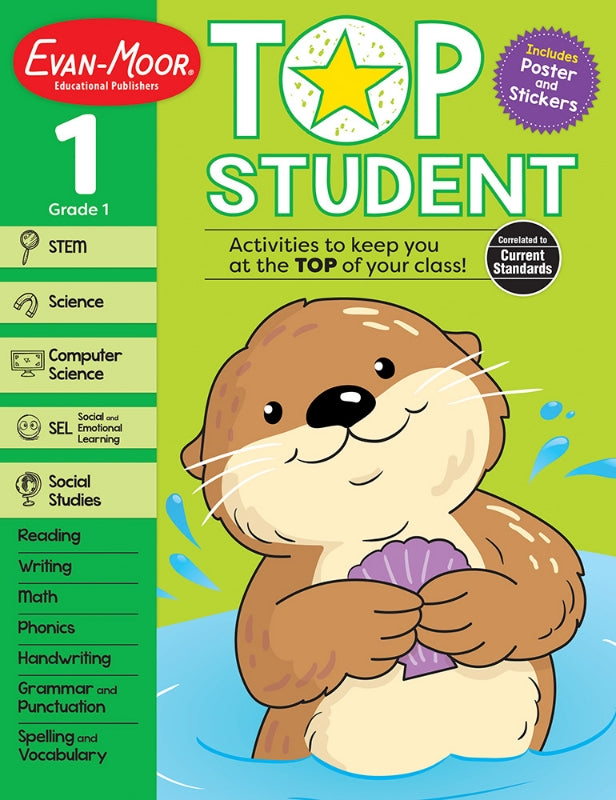 >Evan-Moor Grade 1 Top Student Activity Book