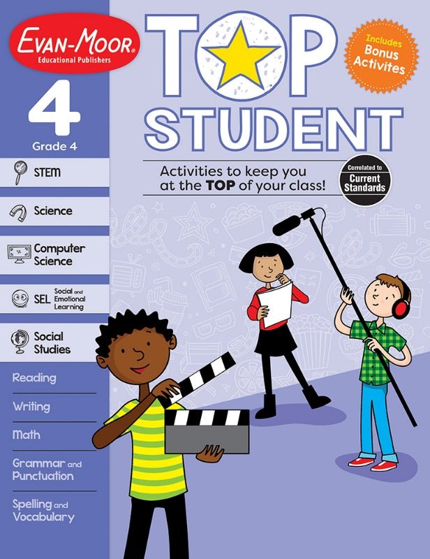 >Evan-Moor Grade 4 Top Student Activity Book