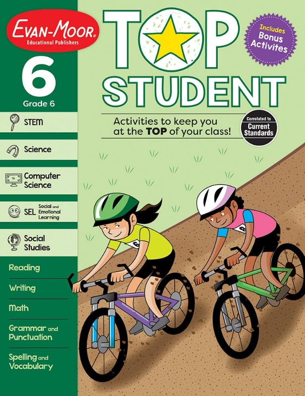 >Evan-Moor Grade 6 Top Student Activity Book
