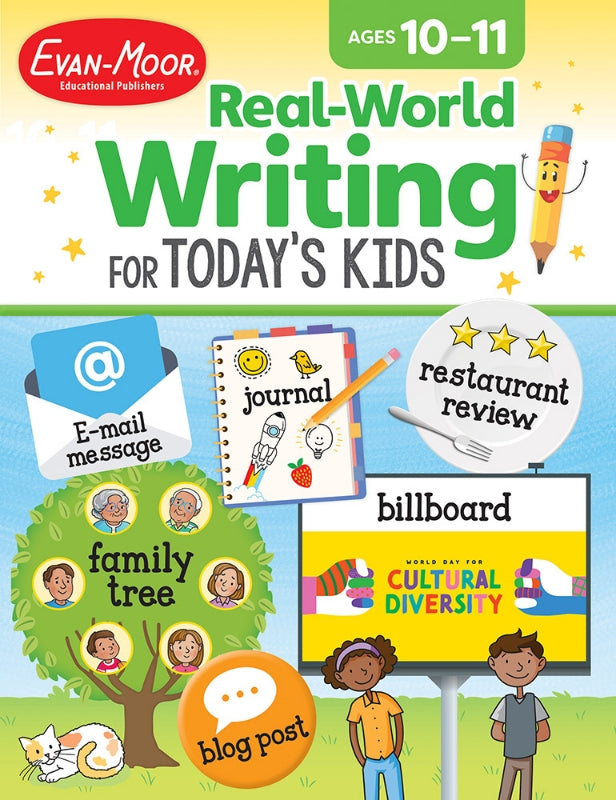 >Evan-Moor Grade 5-6 Real-World Writing for Today's Kids Ages 10-11