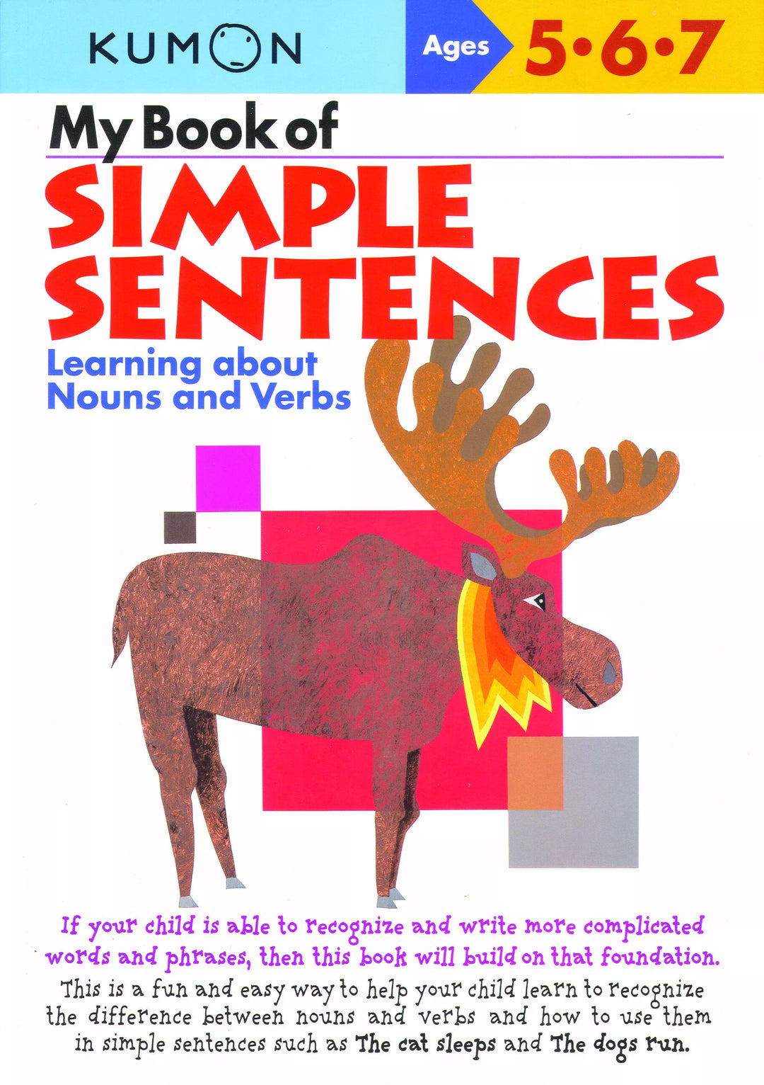 >KUMON Grade K-2 My Book Of Simple Sentences Age 6-8
