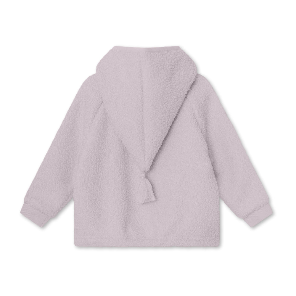 >MINI A TURE Kids Liff Teddy Jacket - Zinc Purple