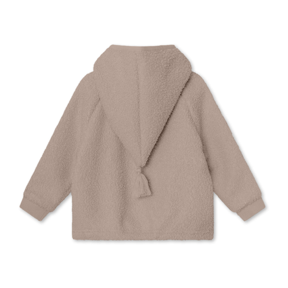 >MINI A TURE Kids Liff Teddy Jacket - Grey Brown