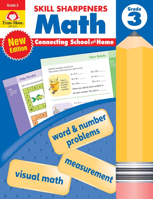 Evan-Moor Skill Sharpeners Math, Grade 3
