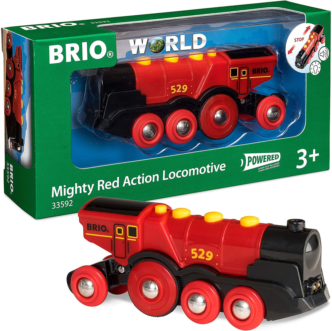 BRIO 33592 Mighty Red Action Locomotive Ages 3+