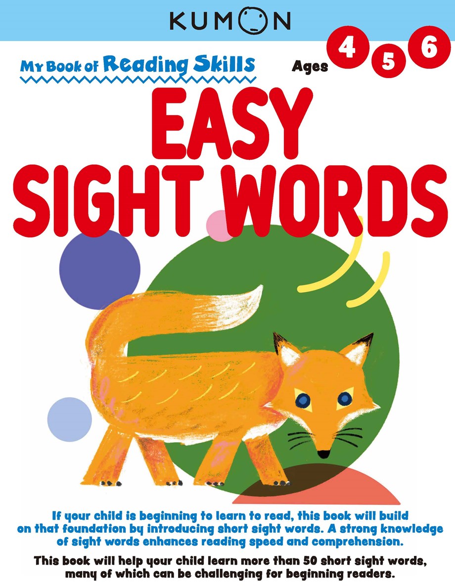 >KUMON 4-6Y - My Bk of Reading Skills: Easy Sight Words