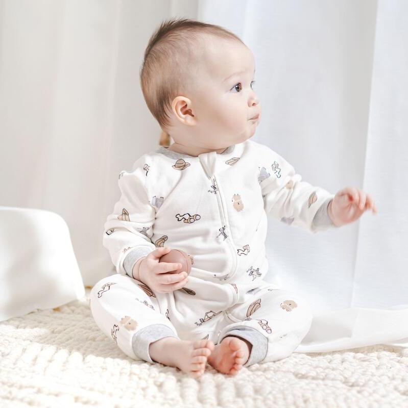 Nest Designs Kids/Baby Organic Cotton Long Sleeve Footless Sleeper - Safawhee!