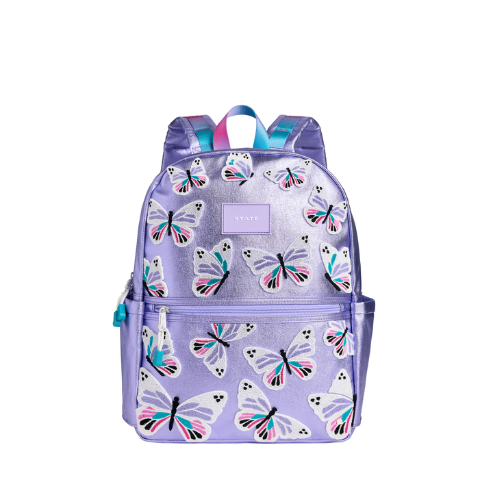 State Bags Kane Kids Double Pocket Backpack - 3D Butterfly