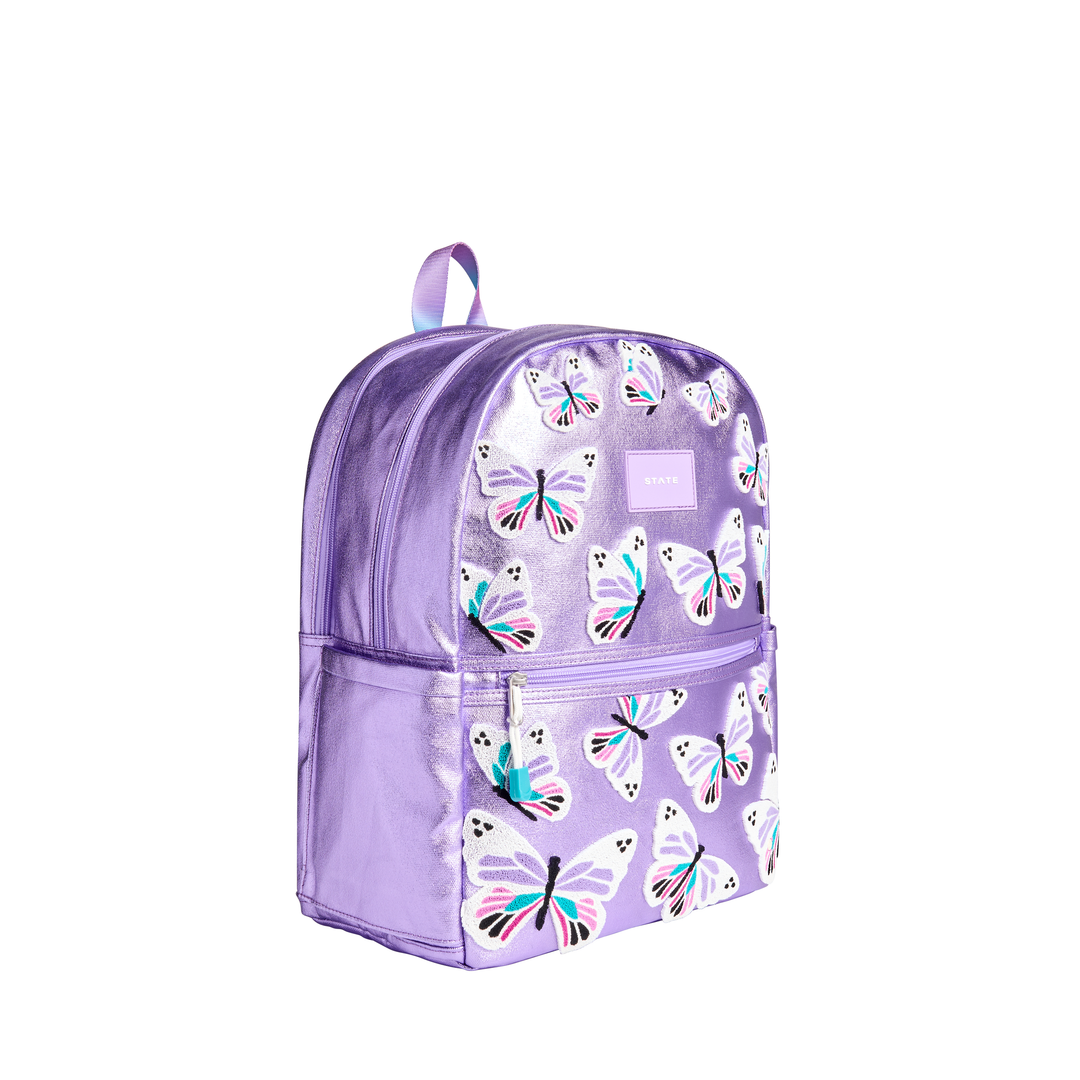 State Bags Kane Kids Double Pocket Backpack - 3D Butterfly