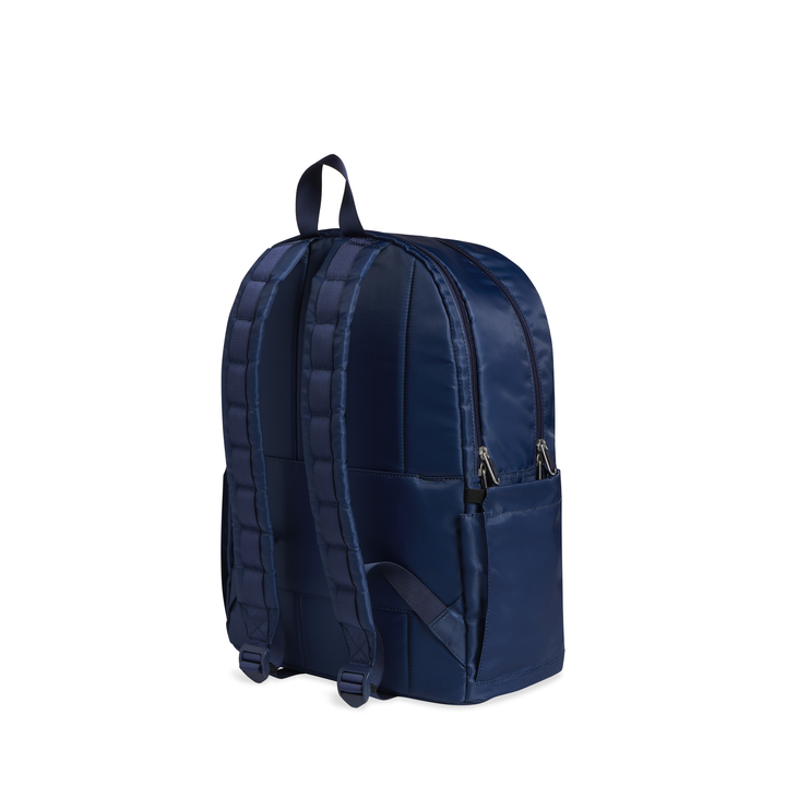 State Bags Kane Kids Double Pocket Large Backpack - Blue Chevron