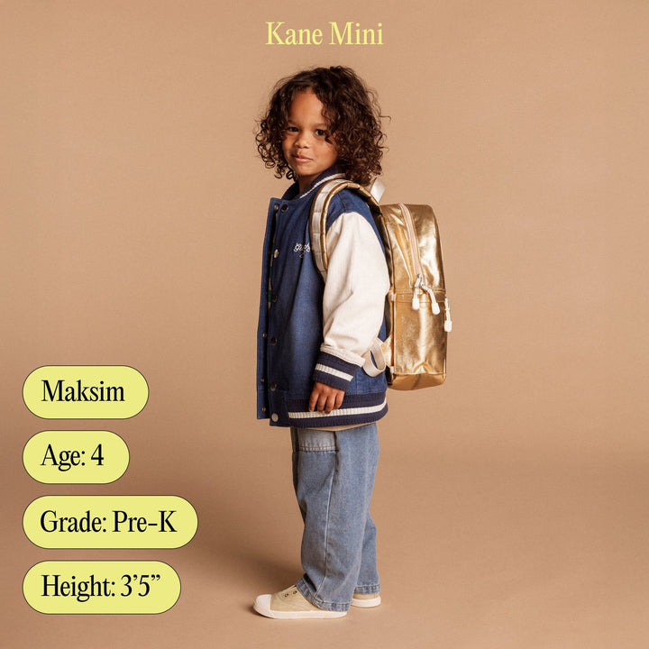 >State Bags Kane Kids Mini Backpack in Blue/Light Blue Colorblock