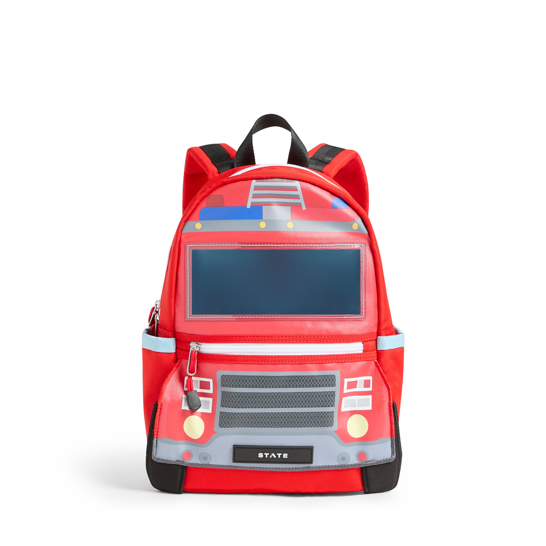 >State Bags Kane Kids Mini Backpack in Firetruck