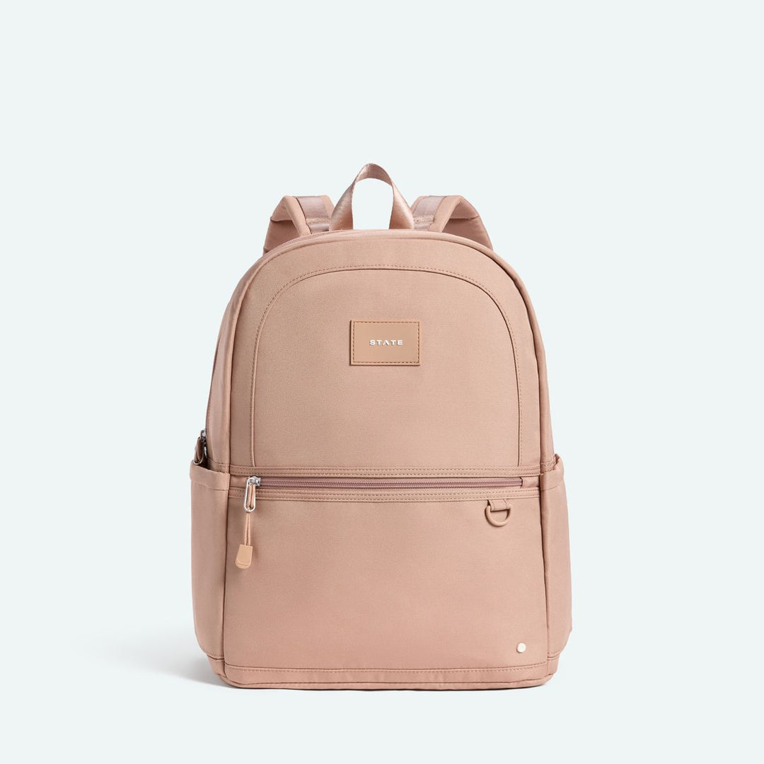 >State Bags Kane Kids Double Pocket Backpack - MOCHA