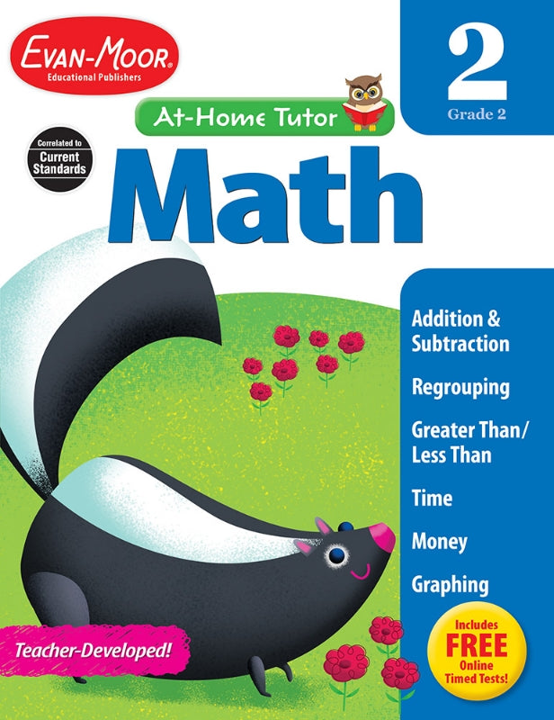 >Evan-Moor Grade 2 At-Home Tutor Math