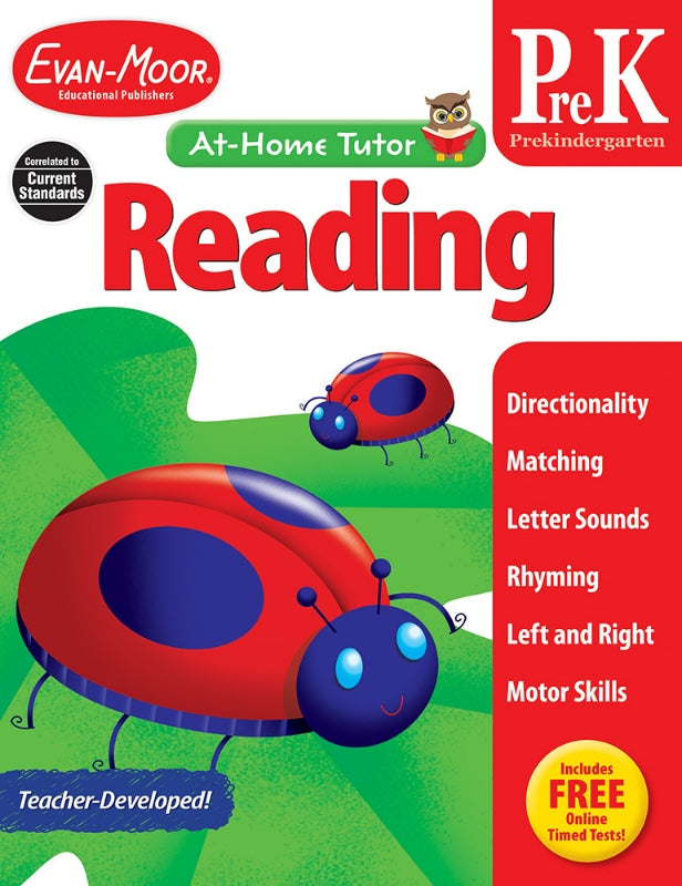 >Evan-Moor Grade  PreK At-Home Tutor Reading