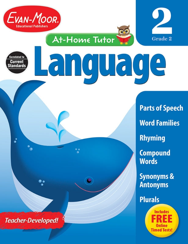 >Evan-Moor Grade 2 At-Home Tutor Language
