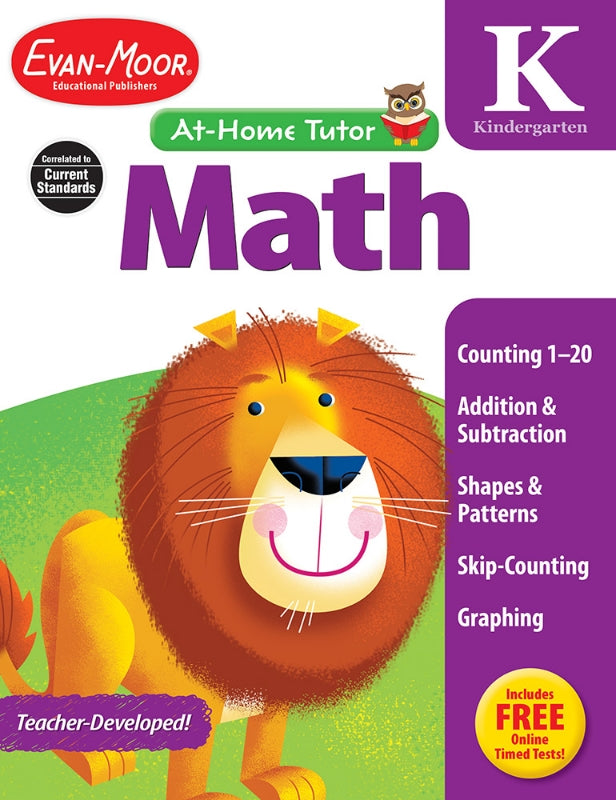 >Evan-Moor Grade  K At-Home Tutor Math