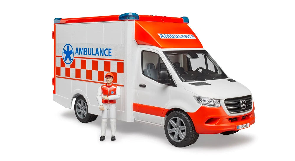 >Bruder 02676 MB Sprinter Ambulance w/ Driver 17.9 x 6.7 x 8.7 inch