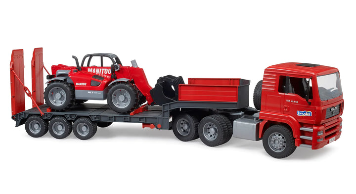 >Bruder 02774 MAN TGA Loader truck with Manitou Loader