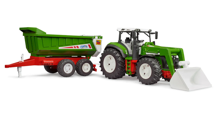 >Bruder 03452 Roadmax Tractor with Front Loader and Tipping Trailer