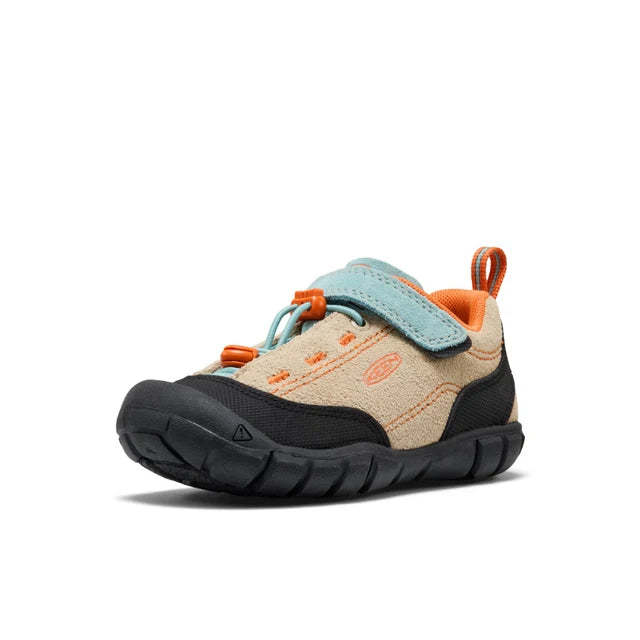 >KEEN Kids Jasper II Play-Anywhere Comfort Leather Sneaker - SAFARI/AQUIFER