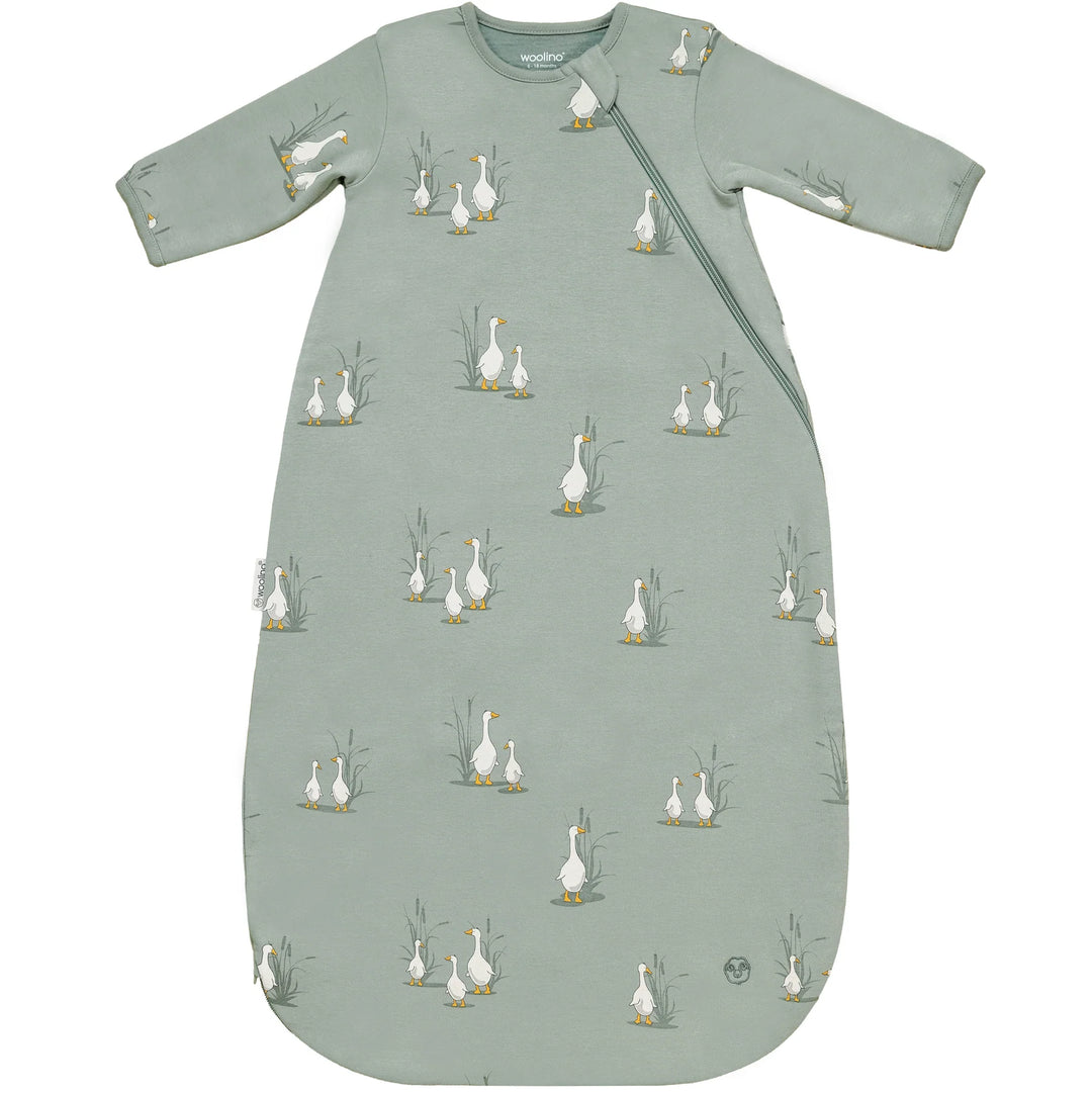 >Woolino Baby Merino Wool & Organic Cotton Slumber Sack Sleep Bag - Goose