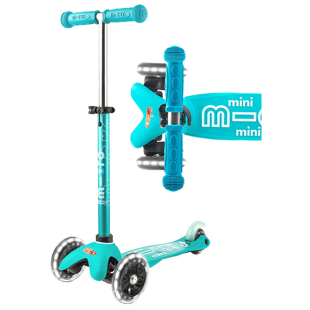 Micro Kids Mini Deluxe Led Scooter - Aqua [Ages 2-5]