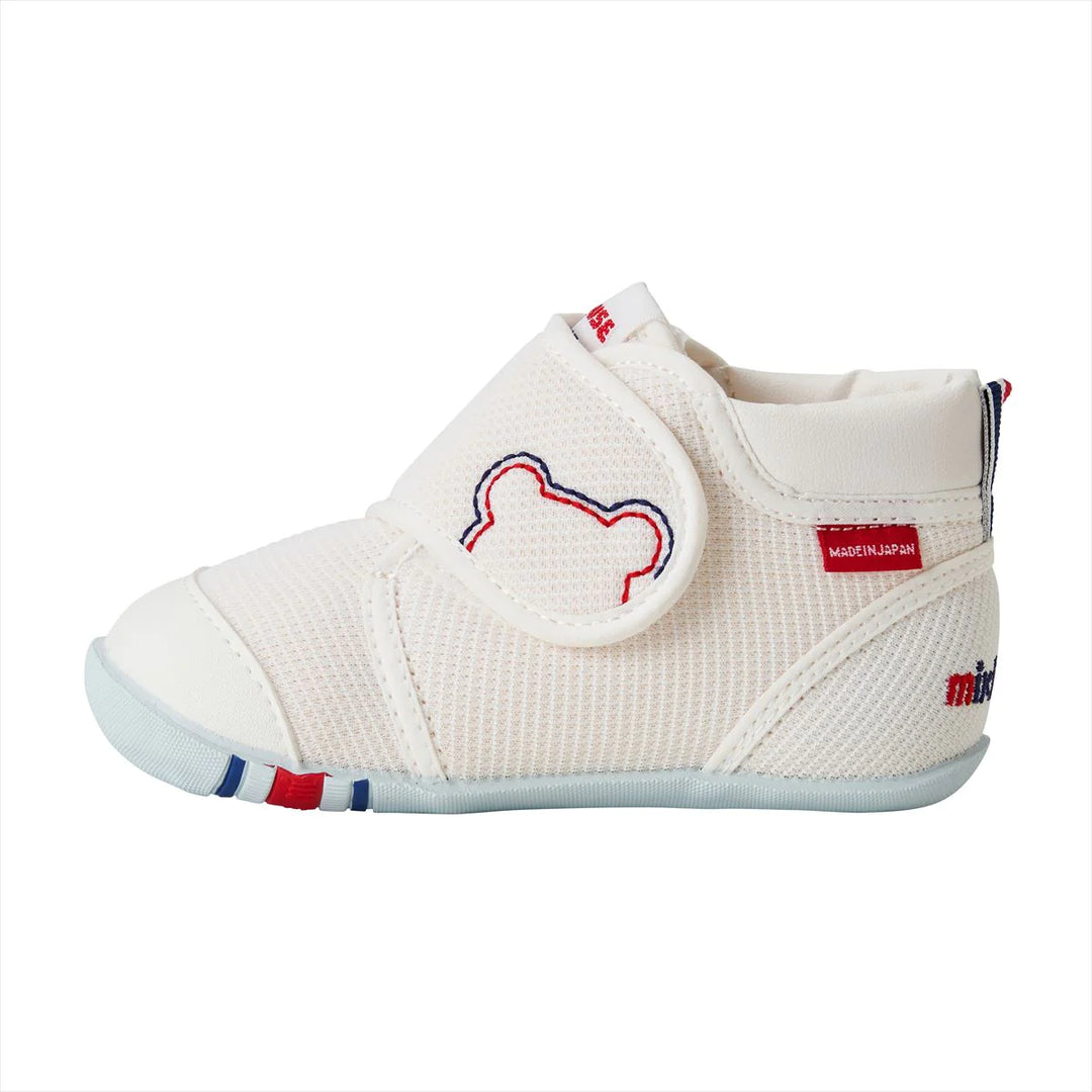 Miki House My First Walker Shoes - Classic White