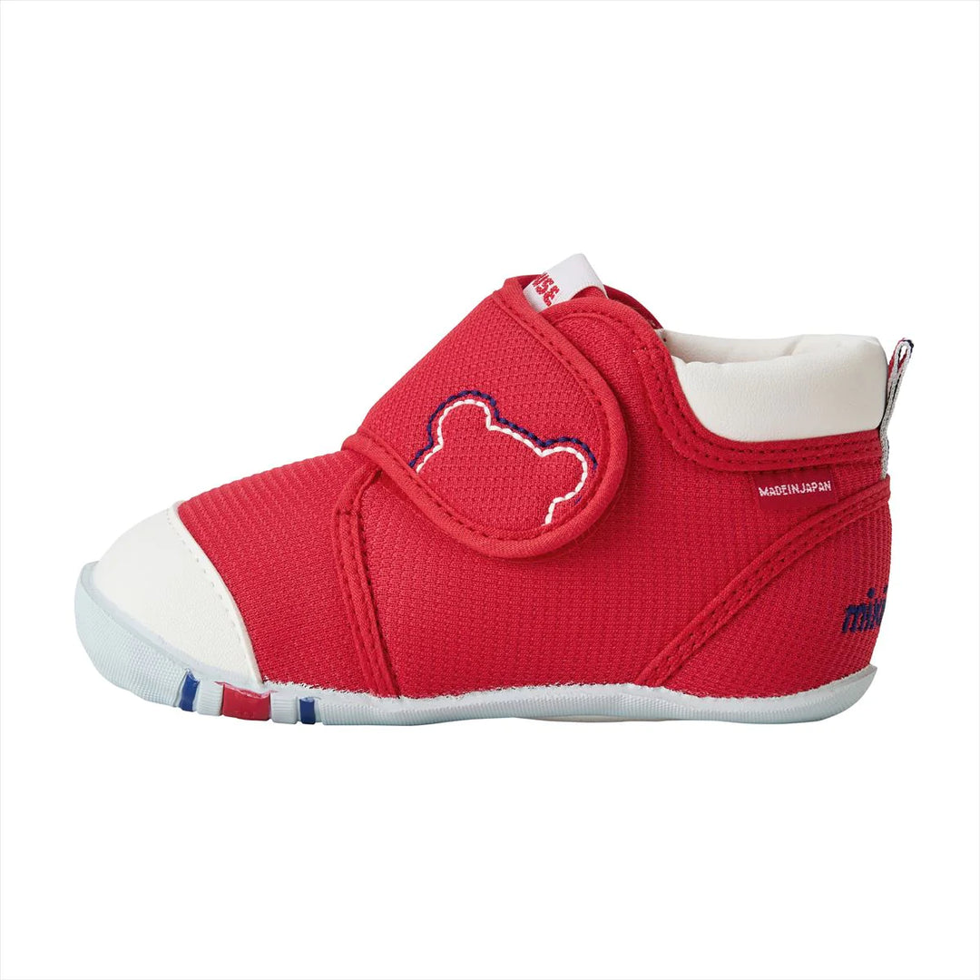 Miki House My First Walker Shoes - Classic Red