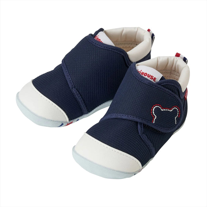 Miki House My First Walker Shoes - Classic Navy