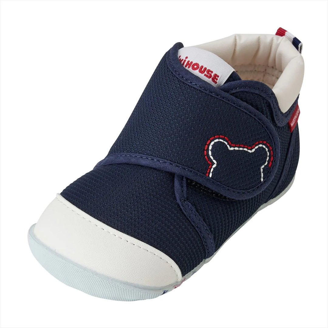 Miki House My First Walker Shoes - Classic Navy