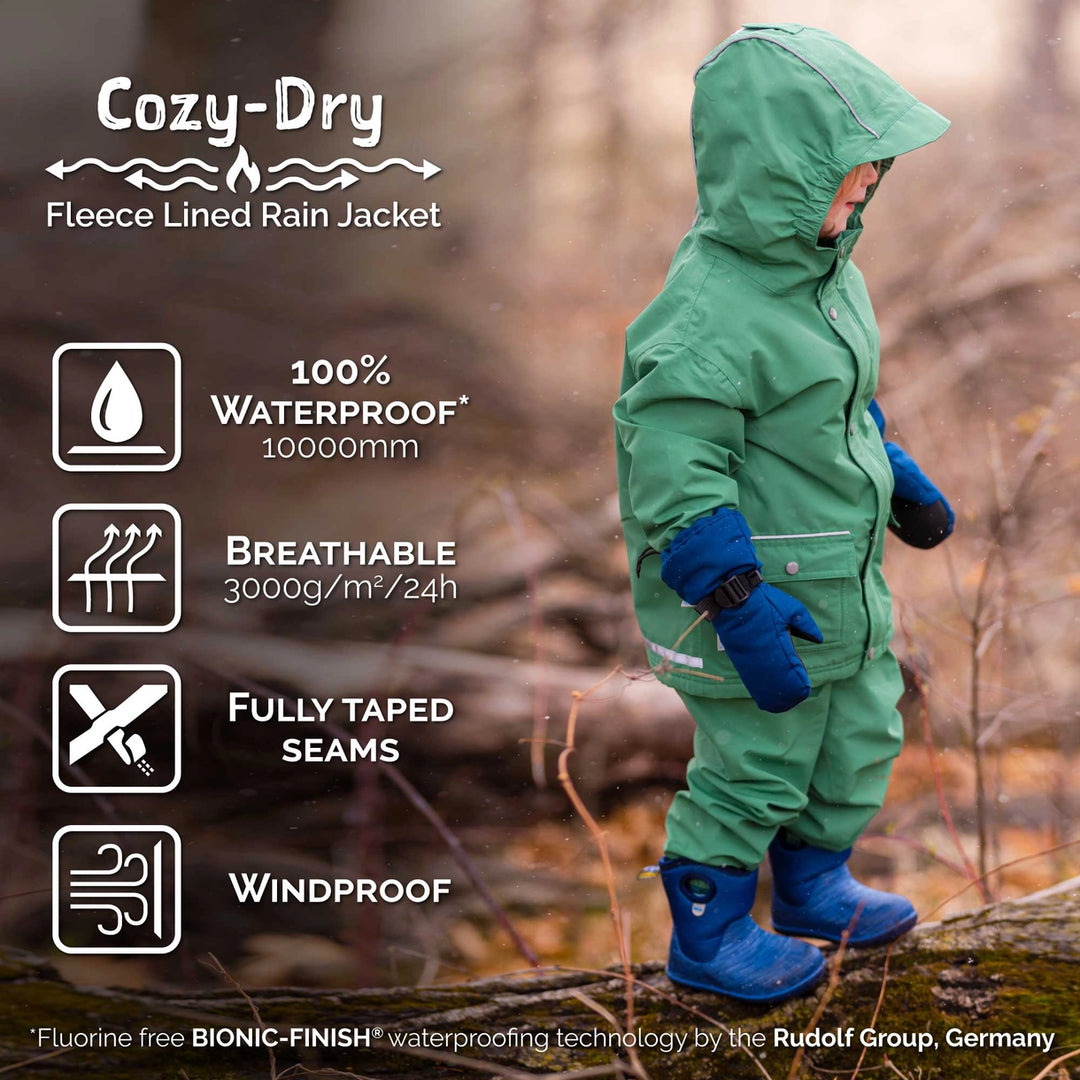 >Jan & Jul Kids Cozy-Dry Waterproof Rain Jacket - Dusty Pink