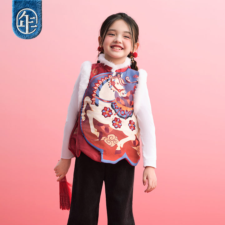 >Nian 年衣 锦绣前程圆满马甲 - 年衣红