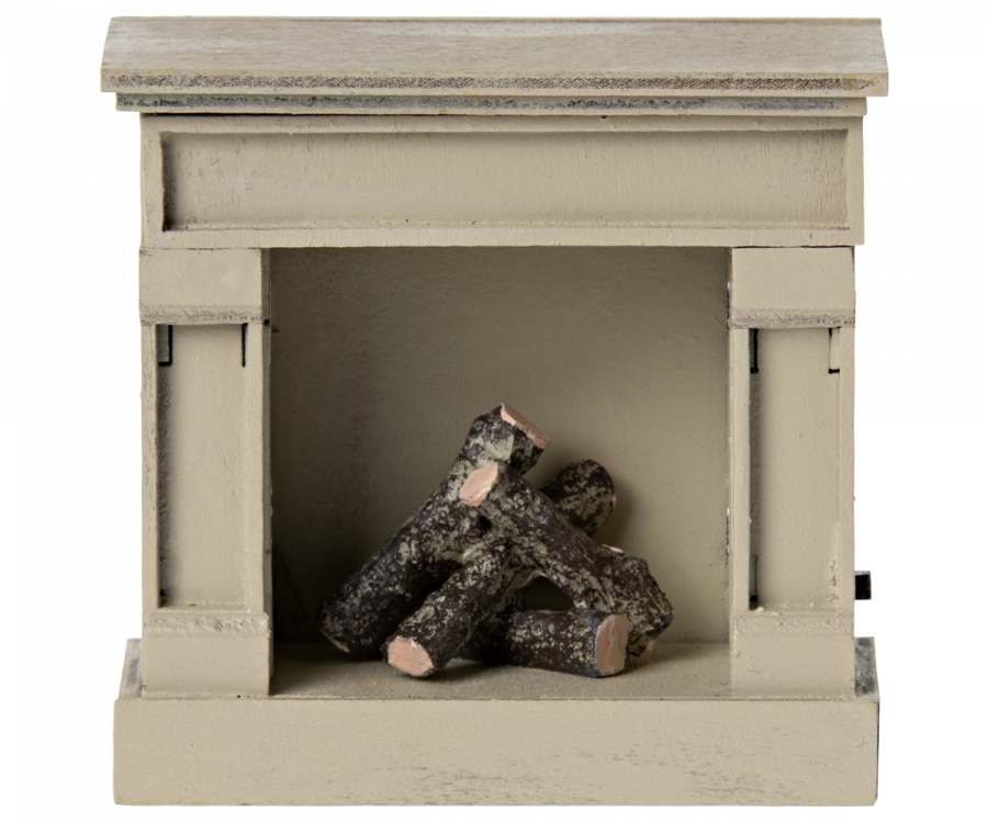 >Maileg Fireplace, Mouse - Off white [Expected Receipt Date: Aug 26]