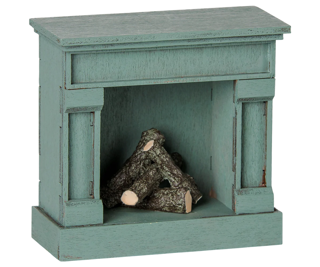 >Maileg Fireplace, Mouse - Blue [Expected Receipt Date: Aug 26]