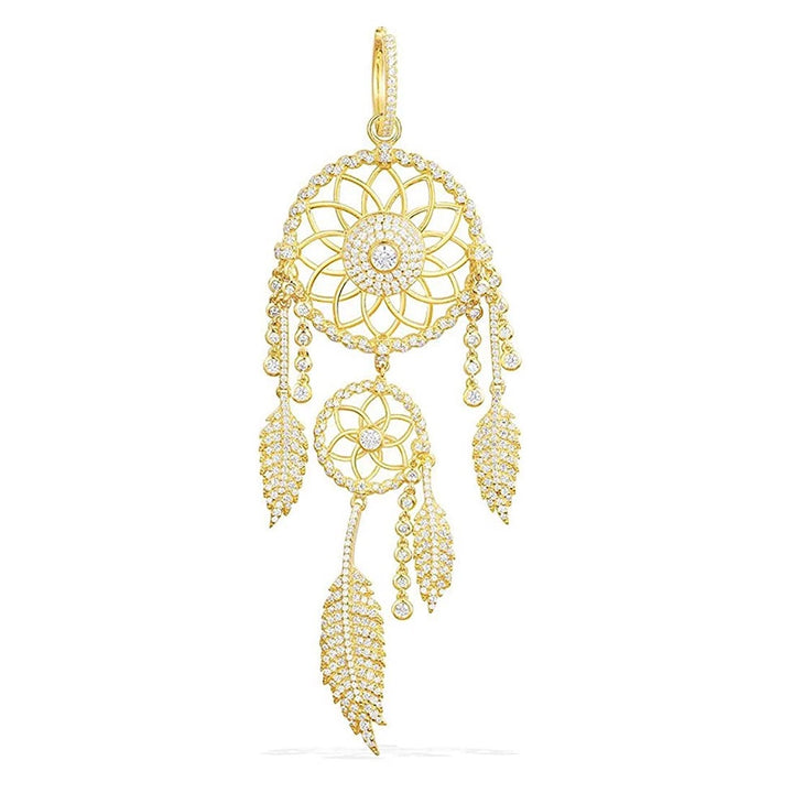 APM Mono Dreamcatcher Earring (Single)- Yellow Silver