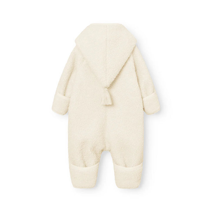 MINI A TURE Baby MATADEL Teddyfleece Jumpsuit - Angora Cream