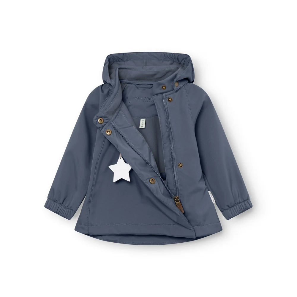 MINI A TURE Baby MATWAI Softshell Transitional Jacket - Ombre Blue