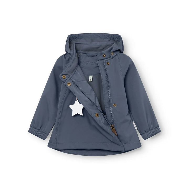 MINI A TURE Baby MATWAI Softshell Transitional Jacket - Ombre Blue