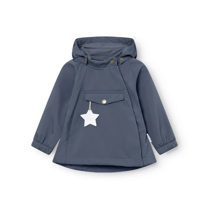 MINI A TURE Baby MATWAI Softshell Transitional Jacket - Ombre Blue