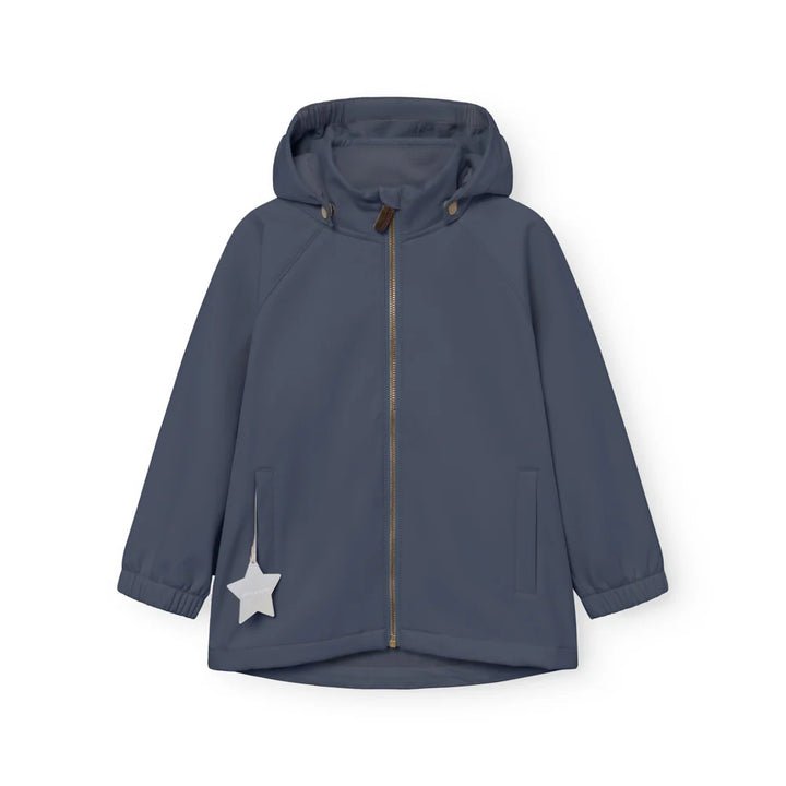 MINI A TURE Kids MATADEN Transitional All Season Softshell Jacket - Ombre Blue