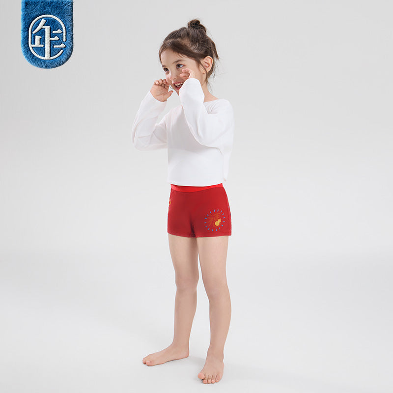 >Nian 年衣 盛世跃马内裤组合（男女同款） - 年衣红